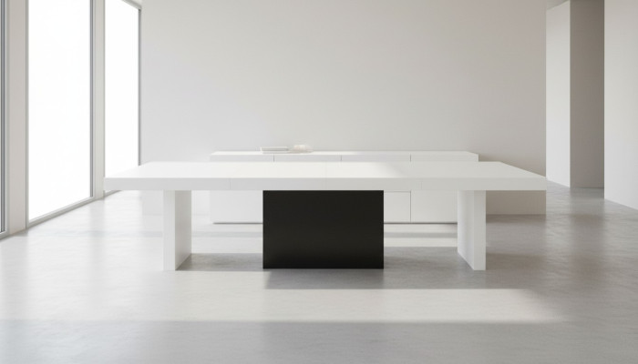 Mesa moderna de conferencia XXL oficina mesas comedor madera reuniones
