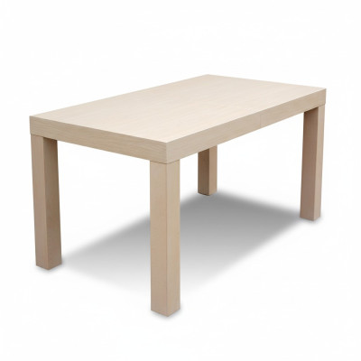 Mesa de madera extensible de diseño para decoración de mesa de comedor de sala de estar de madera sólida.