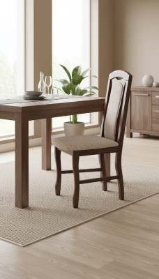 Silla tapizada de diseño de lujo para el comedor de la oficina en casa.