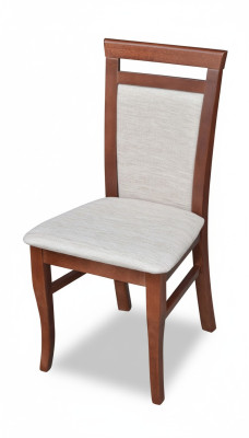 Silla tapizada de diseño de lujo, sillas de asiento de respaldo de madera para oficina, comedor.