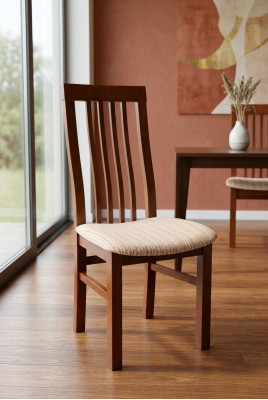 Silla de diseño de lujo tapizada sillas asiento respaldo oficina comedor madera K5
