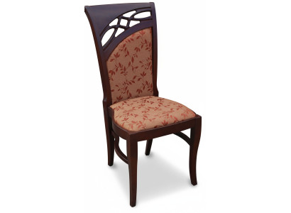 Silla tapizada de diseño de lujo, sillas asiento de madera respaldo oficina comedor.