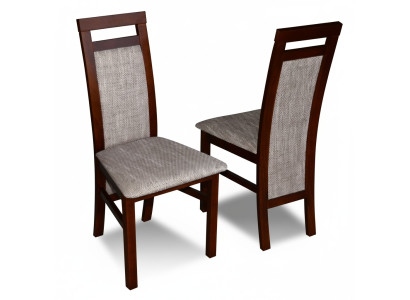 Lujo Diseño Silla de tapizado Sillas Asiento Espalda Madera maciza Comedor Madera K75 NUEVO