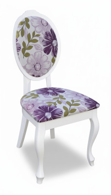 Diseñador de lujo Silla clásica de comedor Sillas Asiento Respaldo Madera maciza