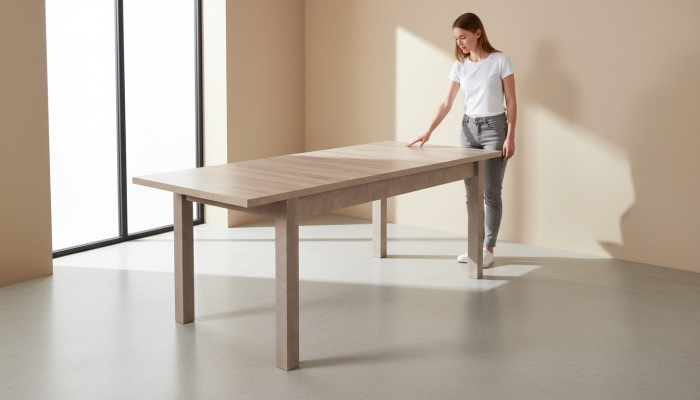 Mesa de comedor Grupo de mesas Comedor Sala de estar Madera Conjunto de diseño Sillas