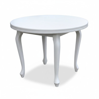 Clásica mesa redonda de madera para el comedor, diseño de mesas de salón.
