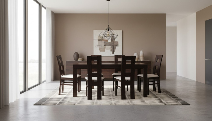 Grupo de mesa de comedor de diseñador Silla mesas Madera Mesa Oficina Comedor