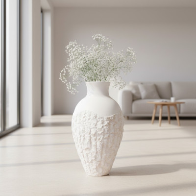Jarrón XXL Decoración de Mesa Jarrones Decorativos Estilo Antiguo Escultura Figura Cáliz Roma 95cm