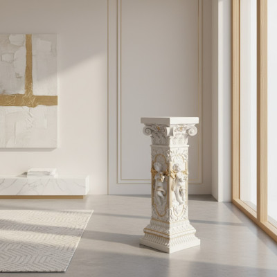 Diseño columna antigua columna decorativa columna soporte pedestal 1073