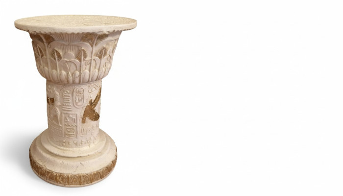 Diseño de columna egipcia, columna decorativa, columna de flores, soporte para pedestal 1047 nuevo.