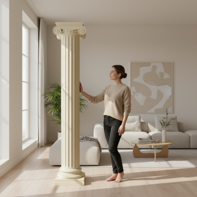 XXL Columna griega estilo antiguo diseño columnas lujo soportes nuevo 218 cm grande nuevo