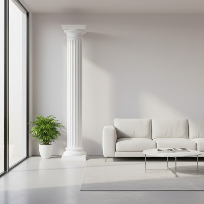 XXL Columna Griega Estilo Antiguo Diseño Columnas Soportes de Lujo Nuevo 214cm Grande Nuevo