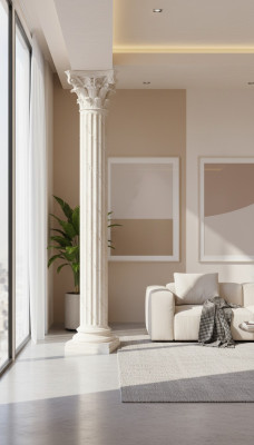 XXL columna griega estilo antiguo diseño columnas lujo soportes nuevo 224 cm grande nuevo.