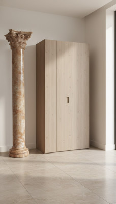 XXL Columna Griega 300cm Grande Estilo Diseño Columnas Lujo Soportes Estilo Antiguo