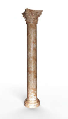 XXL Columna Griega 300cm Grande Estilo Diseño Columnas Lujo Soportes Estilo Antiguo
