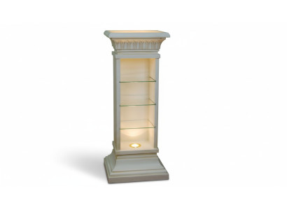 Diseño Vitrina Estante de Vidrio Columna Vitrinas Estantes Armario de CD Lámpara 6894 Nuevo