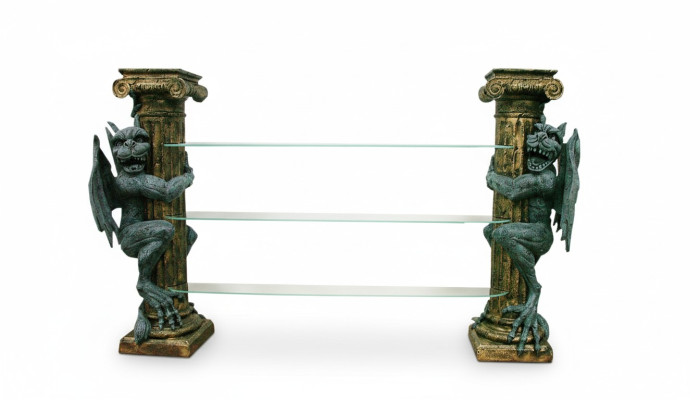 Diseño de vitrina estantería columna de vidrio vitrinas estantes figuras decorativas armario 1834 nuevo
