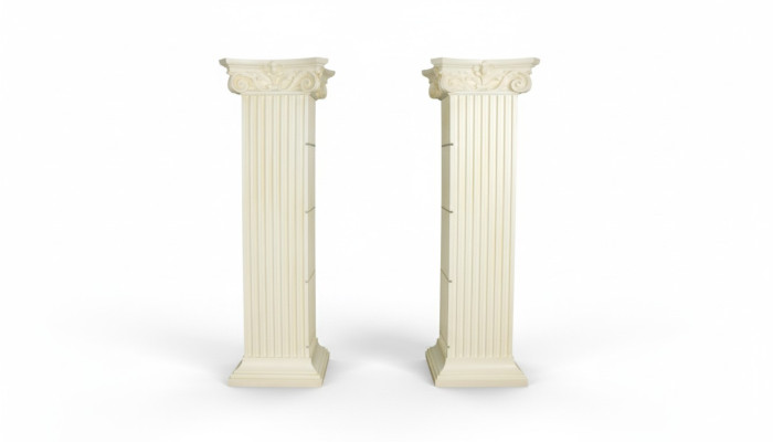 Estante de vidrio vitrina Columnas romanas Bastidores Vitrinas XXL 210cm Pilar Egipto Nuevo