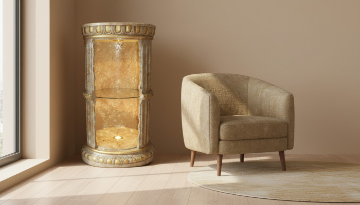 XXL Columna Griega Estilo Antiguo Diseño Columnas Lujo Soportes Nuevo 102cm Grande Nuevo