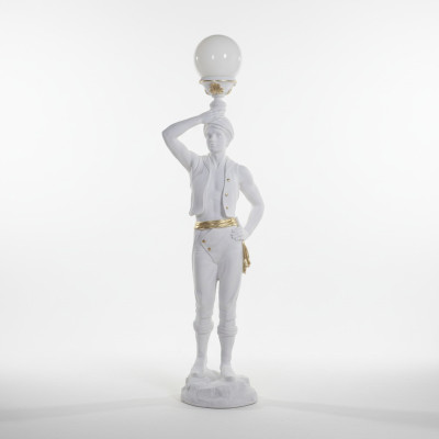 Talla natural Hindu soporte lámpara escultura lámpara decoración figura 160cm