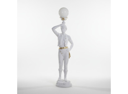 Talla natural Hindu soporte lámpara escultura lámpara decoración figura 160cm