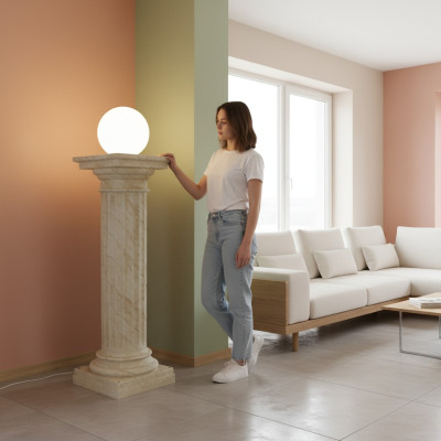 Diseño de lámpara de pie, luces, luminaria, pantalla de lámpara, lámpara decorativa, columna, lámpara 6854 nueva.