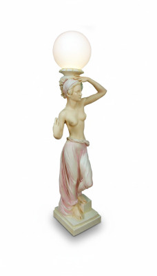 Estilo antiguo lámpara de pie figura bailarina del vientre estatua lámpara de pie luminaria lámparas escultura nuevo