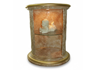 Vitrina Columna de diseño Armario Vitrinas Estante Almacenamiento Iluminado Columna Figura