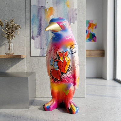 Figura de diseñador XXL 67cm Hecho a mano Pintada Figuras Escultura Esculturas Estatua Nueva
