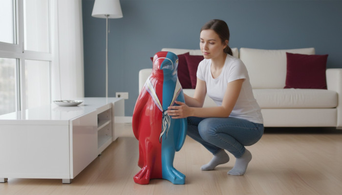Diseño de figura de pingüino estatua escultura figuras esculturas decoración decorativa 3075 Nuevo