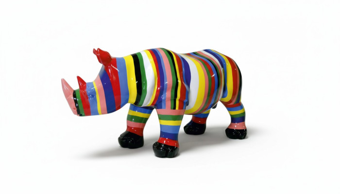 Diseño de rinoceronte figura estatua escultura figuras esculturas decoración decorativa 3092 nuevo