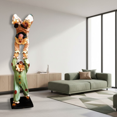 Diseño Payaso Acrobat Figura Estatua Escultura Figuras Esculturas Decoración 5020