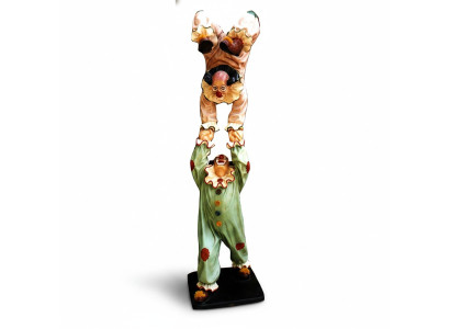 Diseño Payaso Acrobat Figura Estatua Escultura Figuras Esculturas Decoración 5020