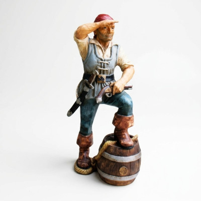 Diseño de figura de pirata estatua escultura figuras decoración decorativa 5601 Nueva