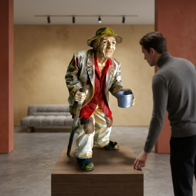 Diseño de estatua de figura de mendigo escultura figura esculturas decoración decoración 5623 Nuevo
