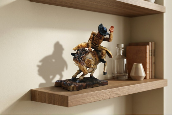 Diseño vaquero rodeo caballo figura estatua escultura figuras esculturas decoración 5641