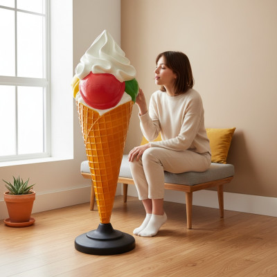 Diseño Helado Soporte Escultura Estatua Escultura Figuras Esculturas Decoración