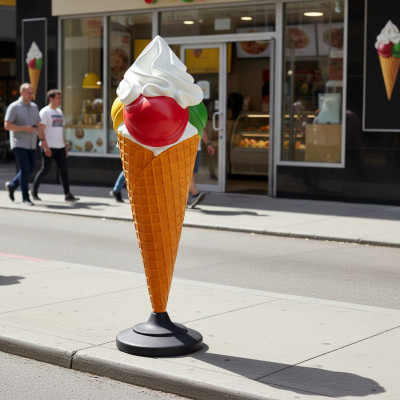 Diseño Helado Soporte Escultura Estatua Escultura Figuras Esculturas Decoración