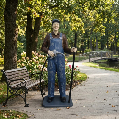 Diseño de estatua de figura de estación de servicio de EE. UU. Escultura de figuras esculturas de decoración decorativa
