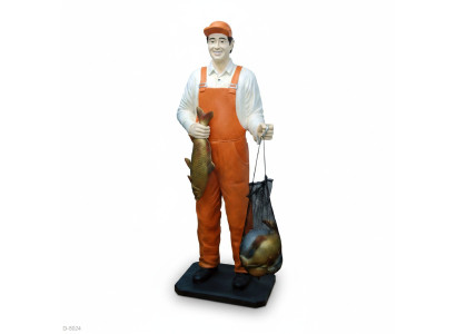 Diseño de la estatua de la figura del pescador Escultura de figuras Decoración Decoración 5661 Nuevo