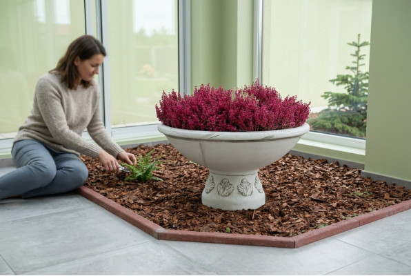 Maceta de flores, maceta de plantas, decoración de figurillas, macetas de flores, jarrones de jardín naturales.