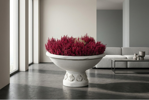 Maceta de flores, maceta de plantas, decoración de figurillas, macetas de flores, jarrones de jardín naturales.