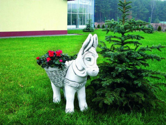Maceta de flores decorativa de figura natural para jardineras y macetas de jardín.