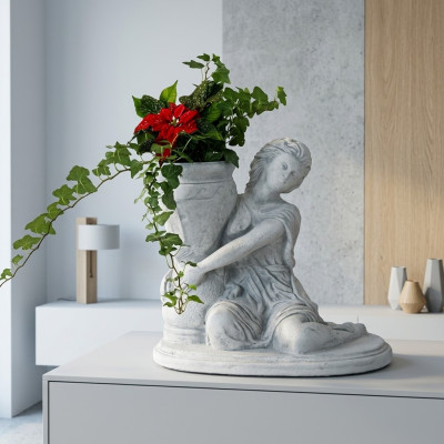 Macetero de flores, maceta de plantación, figura de decoración, macetas, jarrones, naturaleza, jardín.