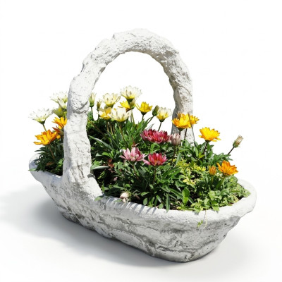 Maceta de flores jardinera decoración figura naturaleza macetas jarrones jardín