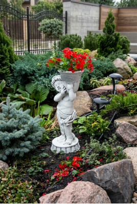 Maceta de flores Decoración de macetas Figura de decoración Jarrones Macetas de flores Jardín Naturaleza