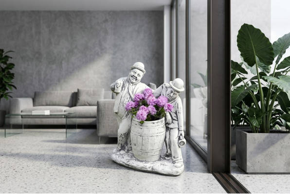 Charlie Chaplin maceta de flores plantar cubo decoración figura macetas