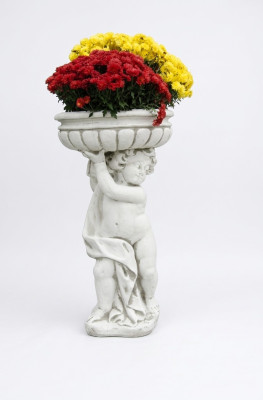 Maceta de flores decorativa de jardín Figura de decoración de jardín de naturaleza Jardineras Jarrones