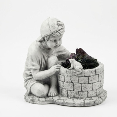 Maceta de flores natural decorativa para plantas jardín figura jarrones macetas