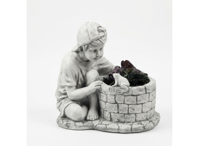 Maceta de flores natural decorativa para plantas jardín figura jarrones macetas